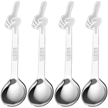 Colher de café Bialetti DCDESIGN15 Aço inoxidável 4 peças
