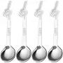 Colher de café Bialetti DCDESIGN15 Aço inoxidável 4 peças