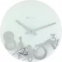 Relógio de parede NeXtime 8115 Dropped, Ø43 cm, prateado