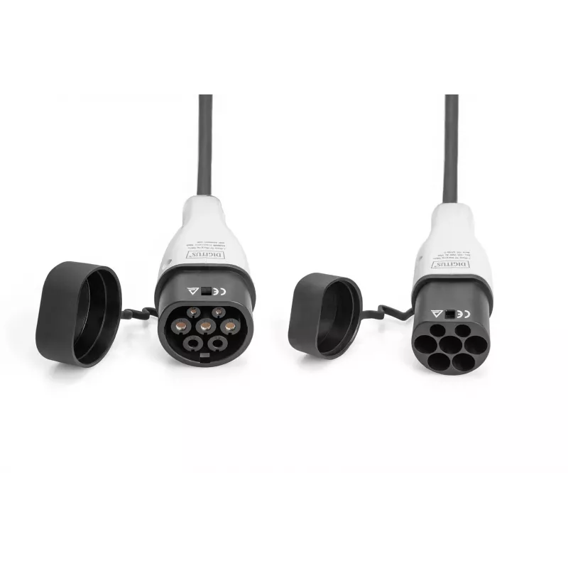 Cabo de carregamento EV Digitus 5 m Type 2 para Type 2 32 A 240 V