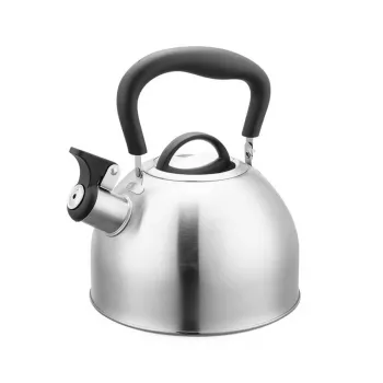 Chaleira Maestro MR-1336 1,8 L, caixa em aço inoxidável, pega fria preta