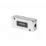 Tomada de rede LANBERG PLC-6SL1-S, Cat6 S/FTP (S-STP), prateado, 82×35×23 mm