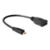 Cabo HDMI DeLOCK 65391 0,23m tipo A para tipo D Preto