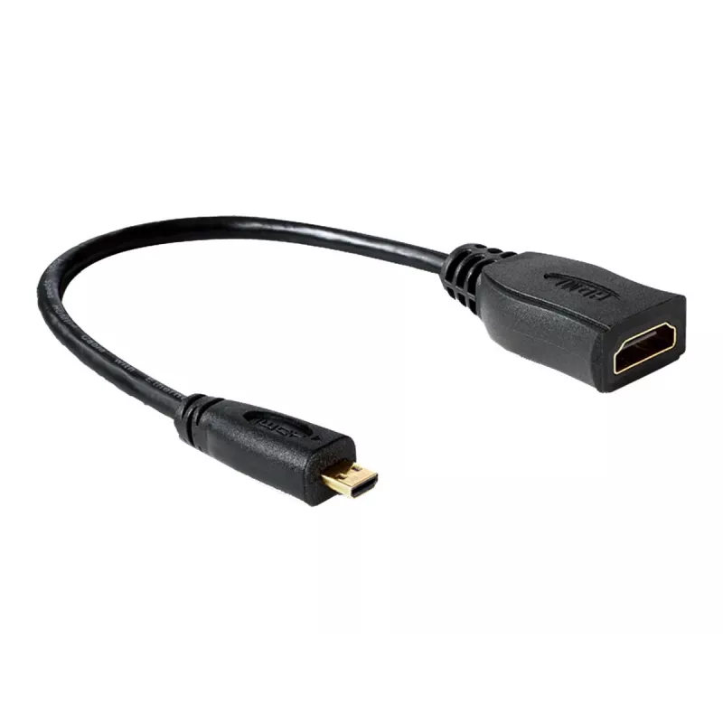 Cabo HDMI DeLOCK 65391 0,23m tipo A para tipo D Preto