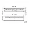 METZ CONNECT BTR E-DAT Módulo 24x8(8) - Patch panel - 1U - 24 portas (130921-00-E)