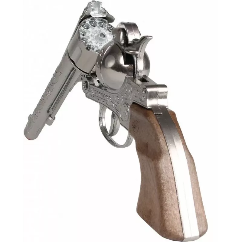Pistola de brinquedo Pulio Metal Cowboy Revólver 12 tiros, Modelo 155122/0