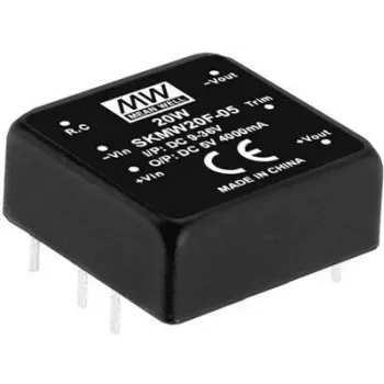Fonte de alimentação MEAN WELL SKMW20G-05 20W entrada 18-75V saída 5V