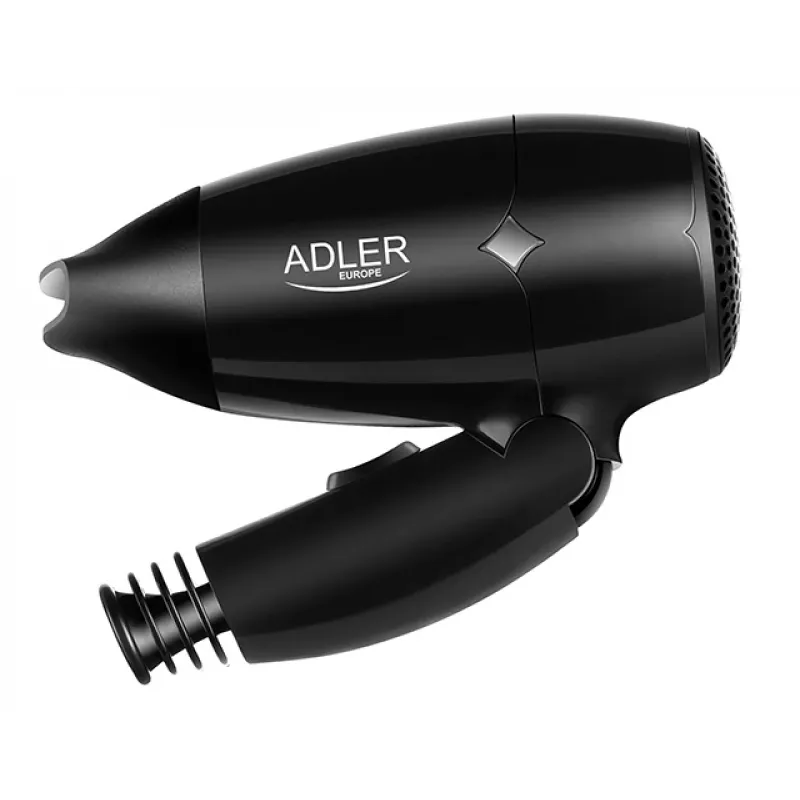 Secador de cabelo Adler AD 2251, 1400 W, 2 velocidades, 2 níveis de calor, preto