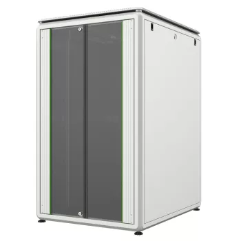 Armário rack 19 polegadas Lanview RDL26U81WH – 26U espaço vertical de montagem, branco