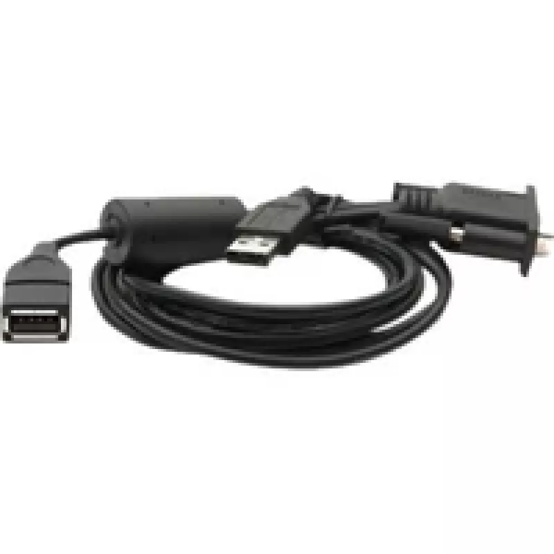 Cabo USB-Y SÉRIE VM – USB/USB1-PORT para ficha USB Type-A 6 ft (1,8 m) host e conector fêmea USB Type-A 0,5 ft (0,15 m) cliente