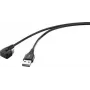 Renkforce Cabo de ligação USB 2.0, telefone (analógico) [1x ficha USB 2.0 A - 1x ficha USB 2.0 C] 1,00 m Preto (RF-4609276)