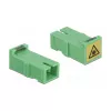 Acoplador de fibra ótica DeLOCK 85925 SC simplex fêmea para SC simplex fêmea