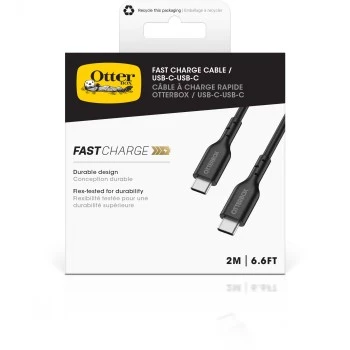 Otter Products OtterBox - Cabo USB - 24-Pin USB-C (M) para 24-Pin USB-C (M) - USB 2,0 - 3 A - 2,0 m - Preto (78-81357)