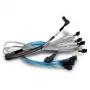 Cabo SAS BROADCOM 05-60005-00 — 1 m, x8 SFF-8654 para 2× U.2 SFF-8639