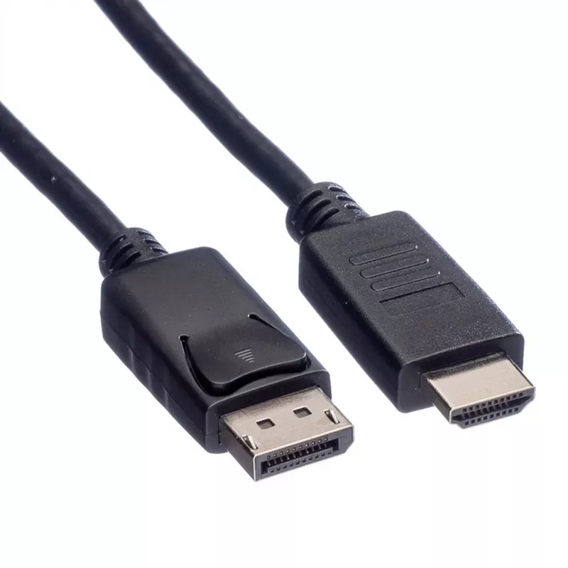 Cabo ROLINE 11445780 1 m DisplayPort para HDMI preto