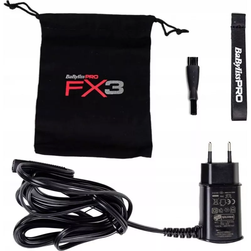 Máquina de barbear elétrica BaByliss PRO FXX3SBE – aparador profissional de barbeiro, alimentação por rede/bateria