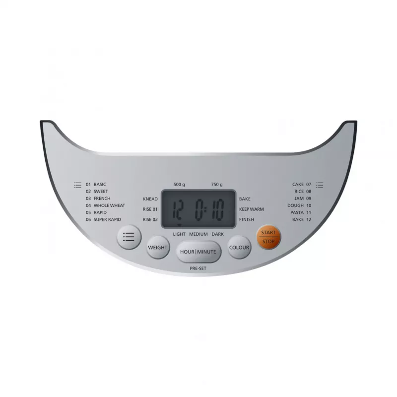 Máquina de fazer pão BM 3 (branco/prateado, 600 Watt, para pães até 750 g)