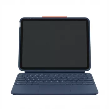 Capa com teclado Logitech Rugged Combo 4 Touch para iPad 10.ª ger. – Classic Blue