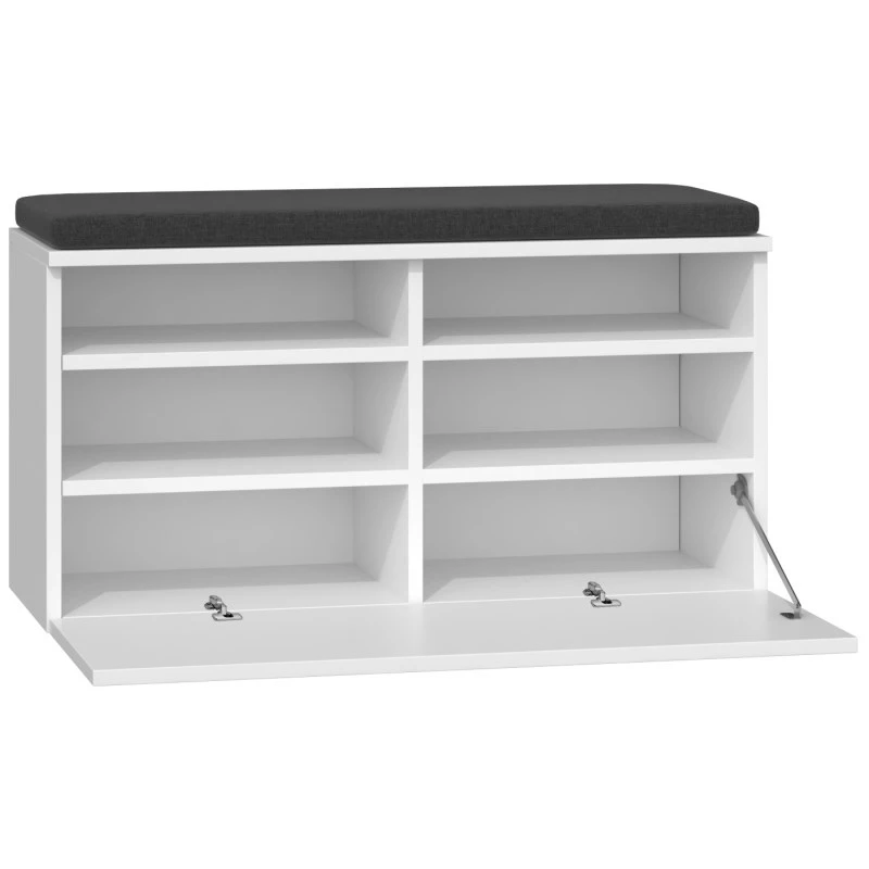 Módulo superior para sapateira e shop RIVA SZAFKA BIEL — fechado, branco, aglomerado, 850×460 mm