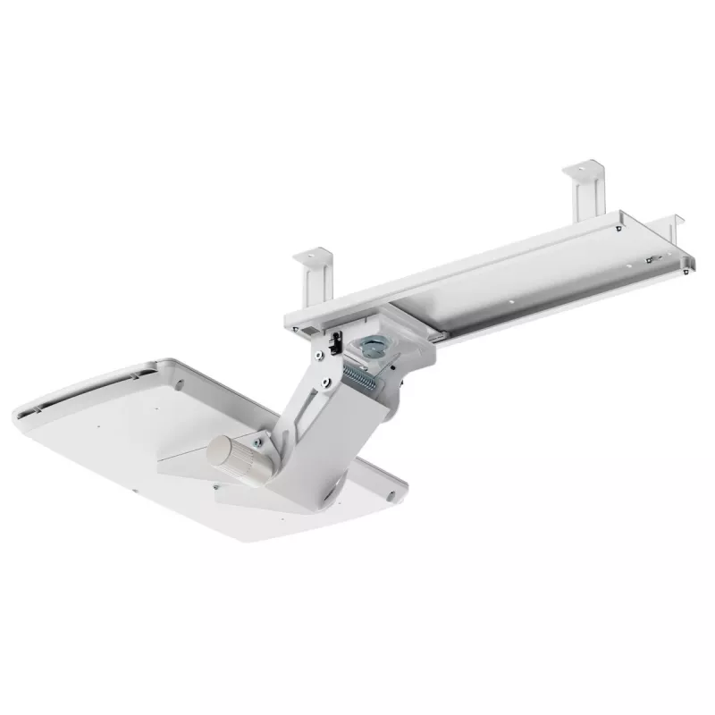 Suporte de teclado MACLEAN MC-156 W — prateleira ajustável sob a secretária, carga máx. 5 kg