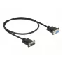 Cabo série DeLOCK 86613 preto 0,5 m RS-232