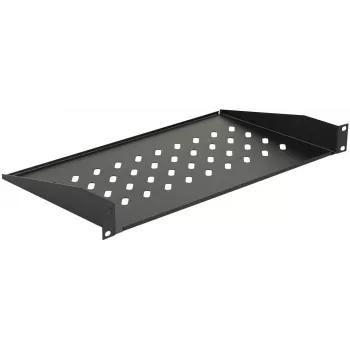 Prateleira de rack LOGON RAS200BL preto capacidade 30 kg 19 polegadas