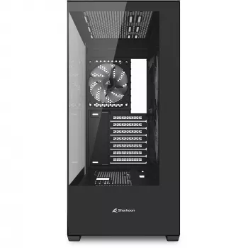 Caixa Sharkoon SK6 ARGB Tower ATX preto – caixa Mid-Tower ATX com iluminação ARGB e janela lateral em vidro temperado