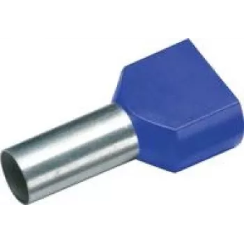 Terminal duplo Cimco 187714 16 mm² parcialmente isolado azul 100 unid. (187714)