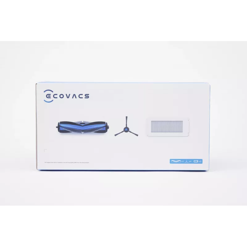 Conjunto de escovas e filtros de substituição para Ecovacs N30 PRO Omni — conjunto de manutenção padrão para escovas laterais/principal e filtro de ar