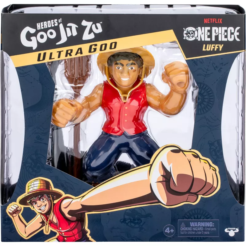 Heroes of Goo Jit to - Ultra Goo pacote de heróis Luffy, figura de brincar