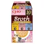 Comida húmida para gatos saquetas INABA Ciao Broth — frango, salmão, atum, 10 x 40 g