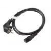 Cabo de alimentação Lanberg CA-C13C-10CC-0018-BK preto 1,8 m conector fêmea C13 CEE7/7 (CA-C13C-10CC-0018-BK)