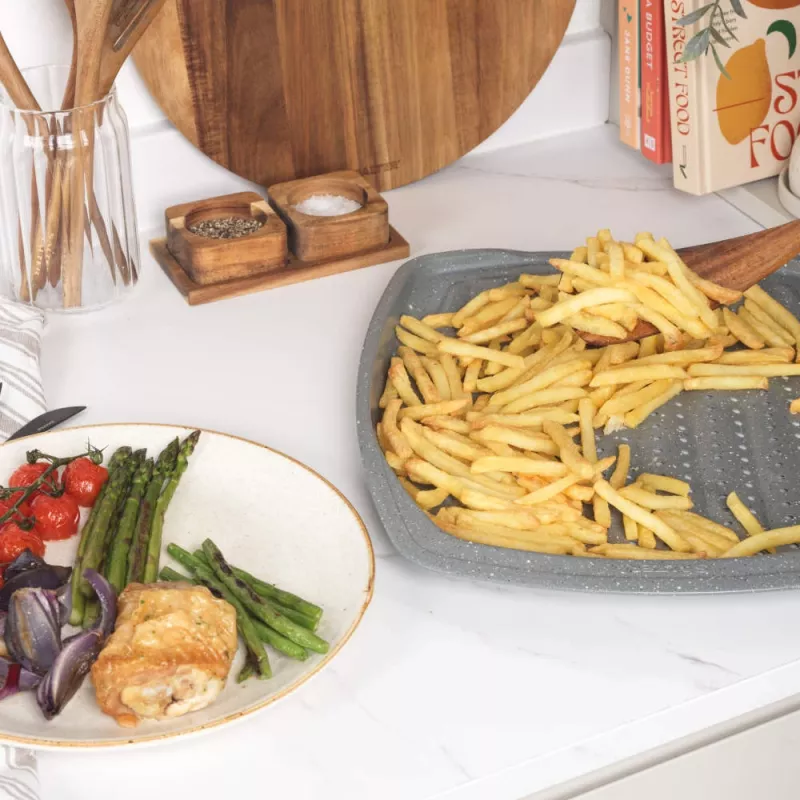 Tabuleiro para batatas fritas Salter BW08473G1EU7 38 cm Marblestone