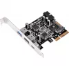 SilverStone ECU05 - adaptador USB - PCIe 2.0 x2 Low Profile - USB 3.1 Type-C x 1 + USB3.0 x 2 + USB3.0 (interno) x 2 (SST-ECU05)