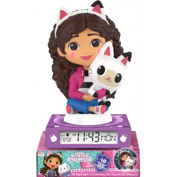 Luz noturna Kids Euroswan GD00095 com despertador — candeeiro LED 3D para crianças