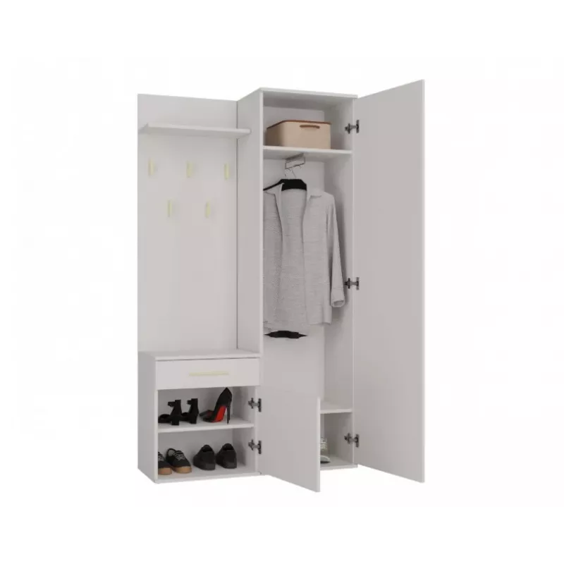Módulo superior de bengaleiro e shop GARDEROBA DUO KASZMIR — módulo de roupeiro modular