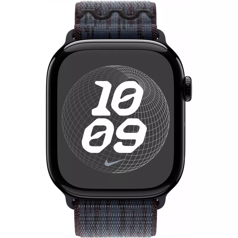 Pulseira Apple 46mm preto/azul Nike Sport Loop smartwatch