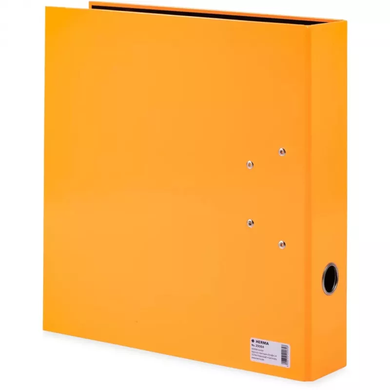 Dossier HERMA 20064 A4 laranja anéis redondos 70 mm