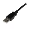 Cabo USB 2.0 A para B em ângulo reto StarTech.com 3 m – M/M, 3 m, USB A, USB B, USB 2.0, preto
