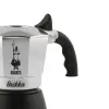 Bialetti Brikka 2023 cafeteira moka, 4 chávenas (0,17 l), preta / aço inoxidável