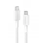Cabo USB-C para USB-C Anker Innovations 322 nylon 0,9M 60W branco - cabo - digital/dados (A81F5G21)
