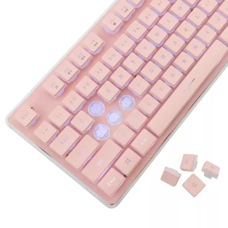 Teclado gaming White Shark GK-003441 Tachi, rosa, layout US