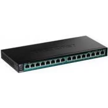 TRENDnet TPE TG161H - switch - 16 x 10/100/1000 (PoE+) - montagem em rack - PoE+ (120 W)