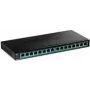 TRENDnet TPE TG161H - switch - 16 x 10/100/1000 (PoE+) - montagem em rack - PoE+ (120 W)