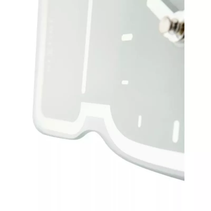 Relógio de parede NeXtime 5185wi Mini Thumbs Up, 20,5x21 cm, branco/prateado