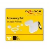 Capa DeLOCK Apple AirPods conjunto de acessórios branco