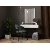 Penteadeira com espelho cama meble PAFOS 80×41,6×100 cm, branco mate, estrutura em MDF, 1 gaveta