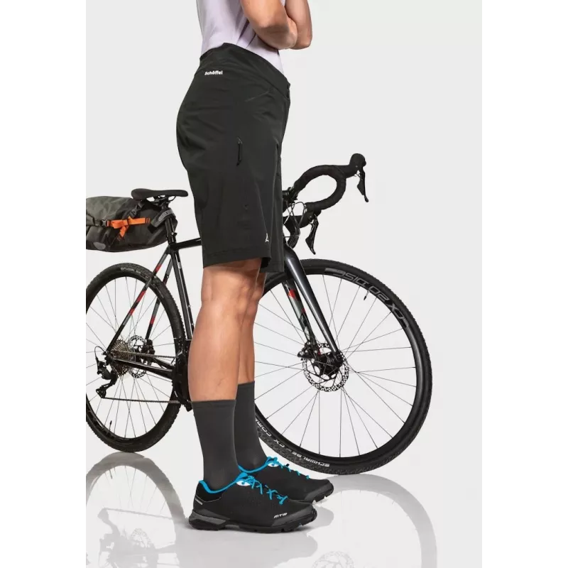 Calções de ciclismo Schöffel Danube – mulher, preto, tamanho S