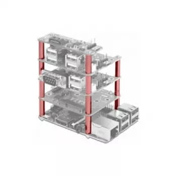 Acessório para placa de desenvolvimento DELOCK 18215 — aço inoxidável, prateado, profundidade 30 mm