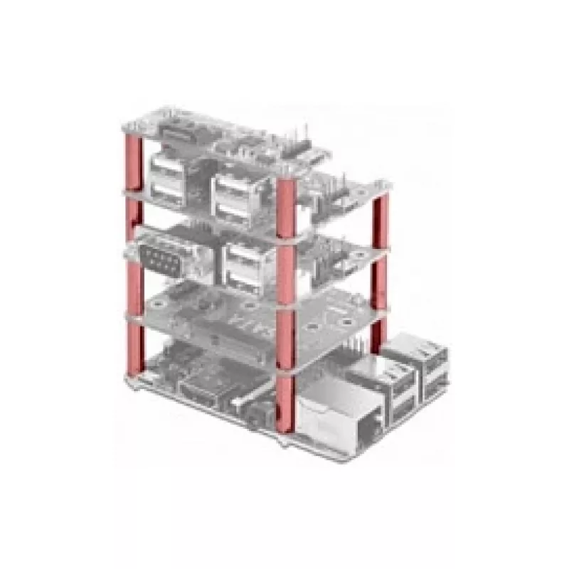 Acessório para placa de desenvolvimento DELOCK 18215 — aço inoxidável, prateado, profundidade 30 mm